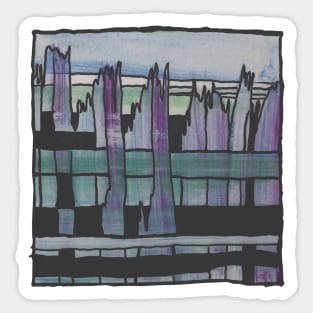 Liminal Space Grey Abstraction Sticker